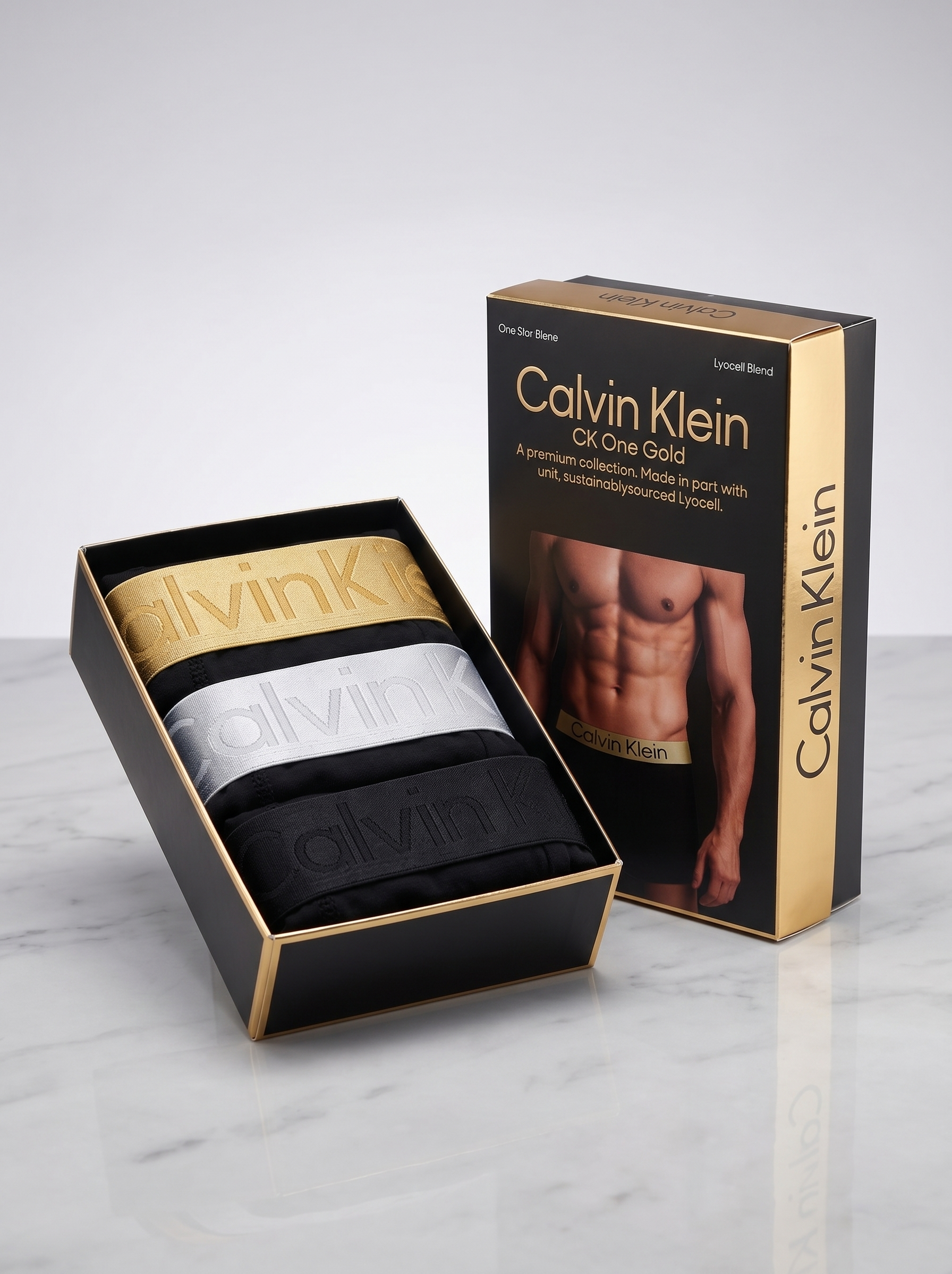 CK Gold Comfort Pack – 3 Premium Quality Boxers